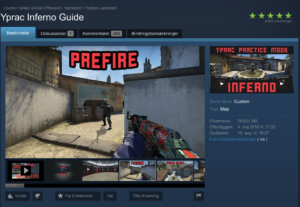 Screenshot af csgo prefire træning